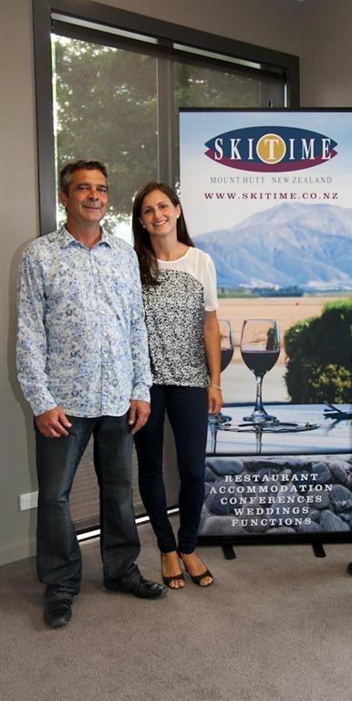 Peter and Susanne Wood from Ski Time in Methven