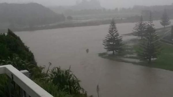 Waitara River exceeds warning levels