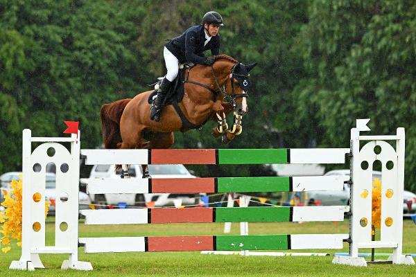 Logan Massie and Bravado Ego Z were popular winners of the FEI World Cup (NZ League) qualifier at the Alabaster Contracting Central and Southern Hawke's Bay Jumping Show in his hometown this afternoon.