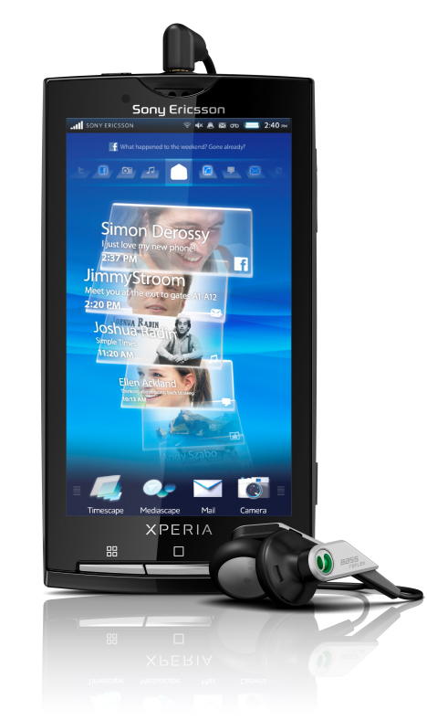 The Sony Ericsson XPERIA&#8482; X10