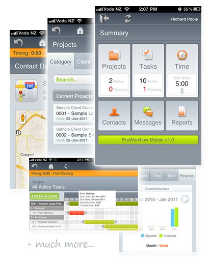 ProWorkflow's Mobile App