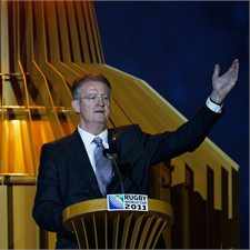 Bernard Lapasset officially opened RWC 2011 at Auckland's Eden Park on Friday