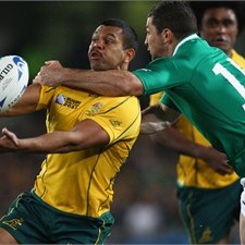 Full back Kurtley Beale was one of the bright sparks in Australia's attack