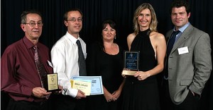 Kapiti Fine Foods, Supreme Award winner - (L-R) John Allen, Stefan Thomson, Leanne Court, Gina Klarwill and Tim Beck