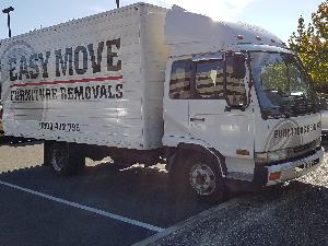 This image shows a moving truck from Easy Move Furniture Removals.