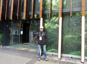 Coffey Projects' Chris Bicknell, project director, at the pavilion in the lead up to the opening