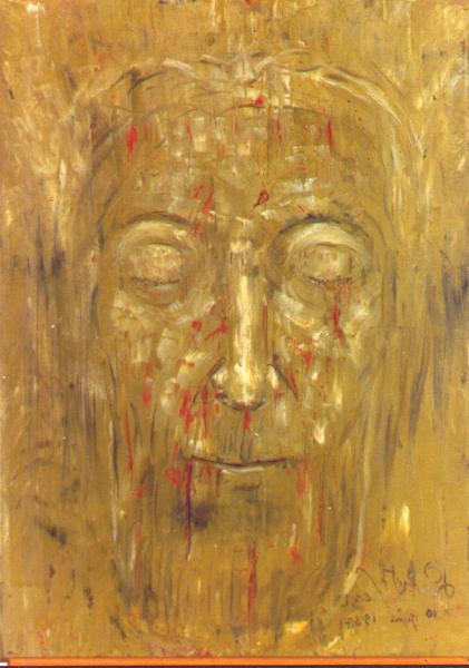 'Christuskop' (a Dutch term that translates to "Head of Christ") by Nardus van de Ven (c.1948) (Private collection)