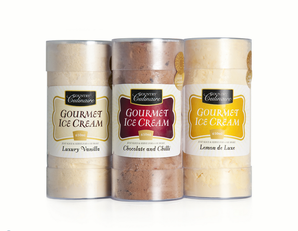 Country Culinaire 3 x Ice Cream tubes