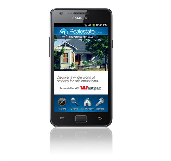 Realestate.co.nz mobile app screen