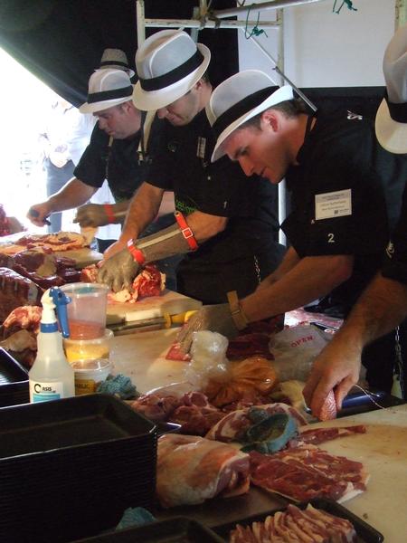 Kiwi team in the first ever Trans-Tasman Butchery Test Match