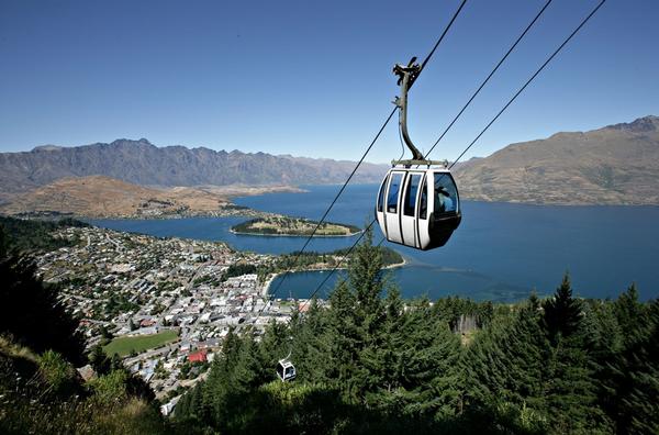 Skyline Gondola high above Queenstown.