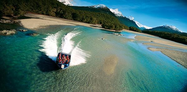 Dart River Jet Safaris guests enjoy breathtaking scenery and exciting jet boating in the World Heritage area of Mt Aspiring National Park