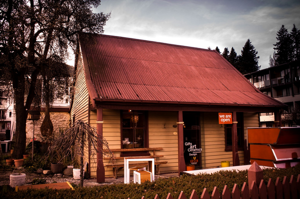 Vesta store is housed in historic Williams Cottage on Queenstown Bay.