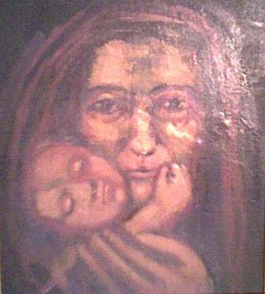 'Moeder met kind' (Mother with Child) by Nardus van de Ven (Private collection)