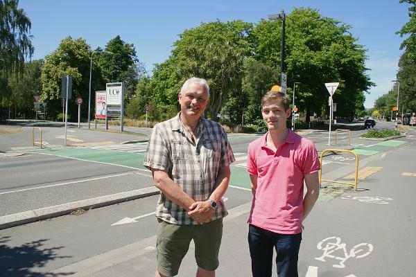 Professor Simon Kingham and UC student Caleb Sullivan worked on a research project to understand the effect of cycleways on house prices.  