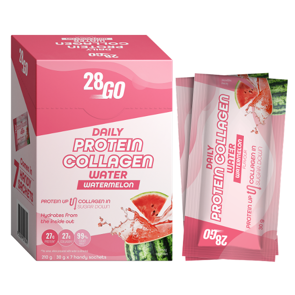 28GO Daily Protein Collagen Water Watermelon