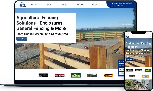 Website Design made by Christchurch small business using Dazzly.