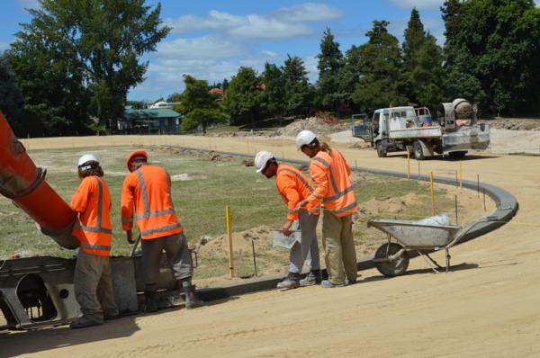 Watch Those Corners:  Melville Speed Skating Track Takes Shape