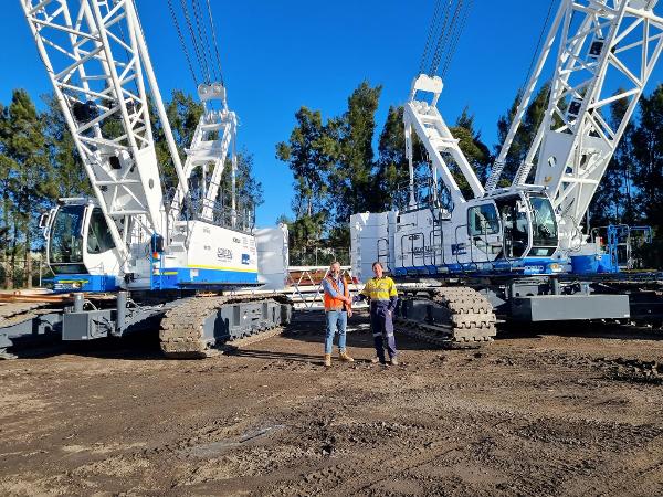 Pictured is Hugh Taylor, Plant Manager of Avopiling and Tony Woodham, TRT Technician.