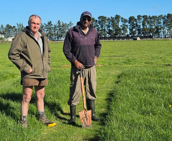 Left (Agraforum Managing Director Allan Piercy and Soil Scientist Dr Gordon Rajendram)