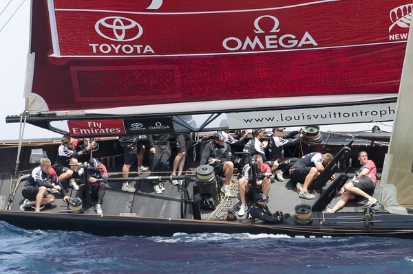 Emirates Team New Zealand has won its third match of the Louis Vuitton Trophy La Maddalena regatta