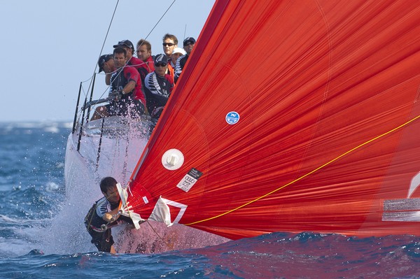 Emirates Team New Zealand in control of the Audi MedCup regatta