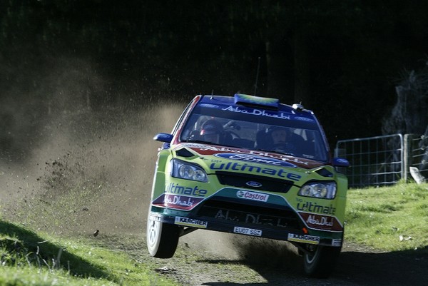 Ford's Mikko Hirvonen in action during shakedown for Rally New Zealand in 2008. Is this the year the Finn can beat S&#233;bastien Loeb on New Zealand roads?