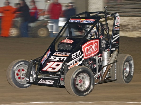 Brad Mosen, #19 CRC Synergy Racing car, in action during the Chili Bowl