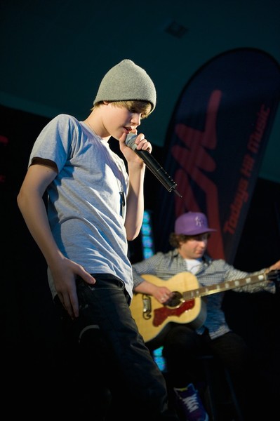 Justin Bieber performs at ACG Strathallan