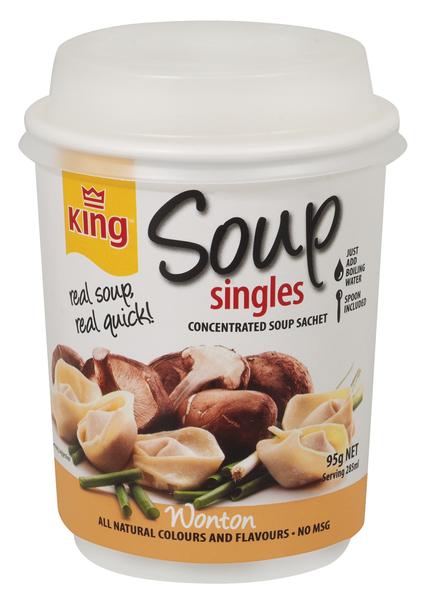 Wonton is one of the latest additions to the King Soup Singles range