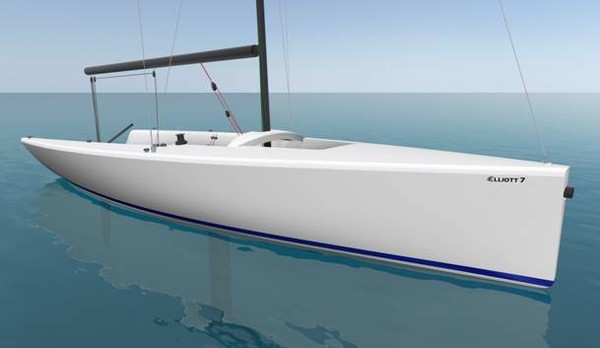 An artist's impression of the Elliott 7 yacht.