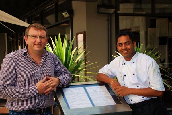 The Flying Moa's Lance Campbell (Director) and Vinu Pillai (Head Chef)  