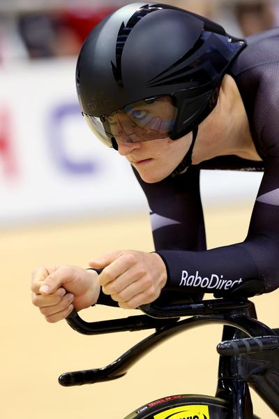 Dylan Kennett in action at the UCI World Cup in Glasgow today