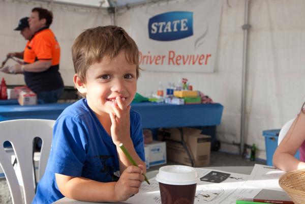 State staff are out on highways around the country this Labour weekend offering free food and drink to encourage drivers to beat fatigue at State Driver Reviver rest stops, like this one at Putaruru.