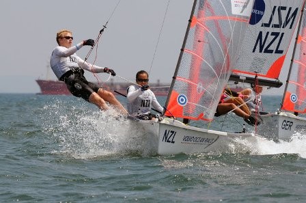 NZL 29er competing last night 