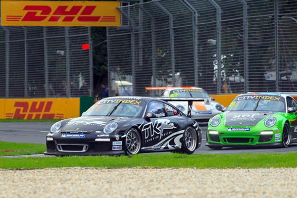 Team Kiwi Racing driver 16-year-old Andre` Heimgartner set fastest lap time in the weekends third and final race at the City Index Carrera Cup series second round held at the Albert Park Formula One circuit in the weekend.