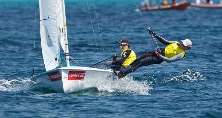 Women's 470 pair of Jo Aleh and Bianca Barbarich-Bacher