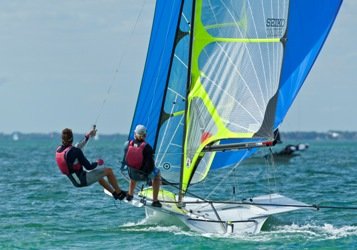 49er wins Medal Race to finish 8th