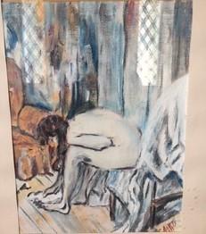 Woman washing feet (2001-influenced by Edgar Degas)