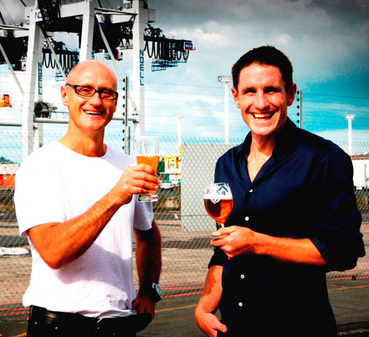 Geoff Ross, Moa Beer CEO and Josh Scott, Moa Beer Founder and Executive Brewer.