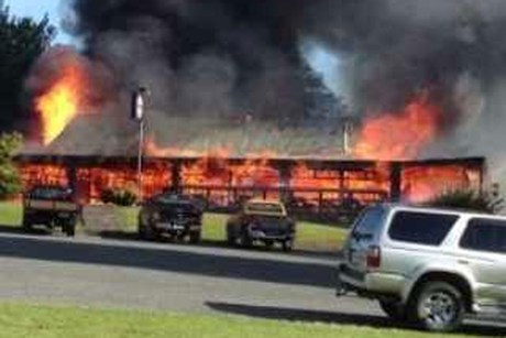 Waitomo bar destroyed in massive fire