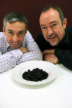 Massey University Associate Professor Steve Stannard  and Plant & Food Research scientist Dr Roger Hurst.