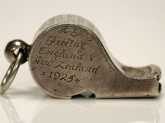 Historic whistle from 1905 Originals tour